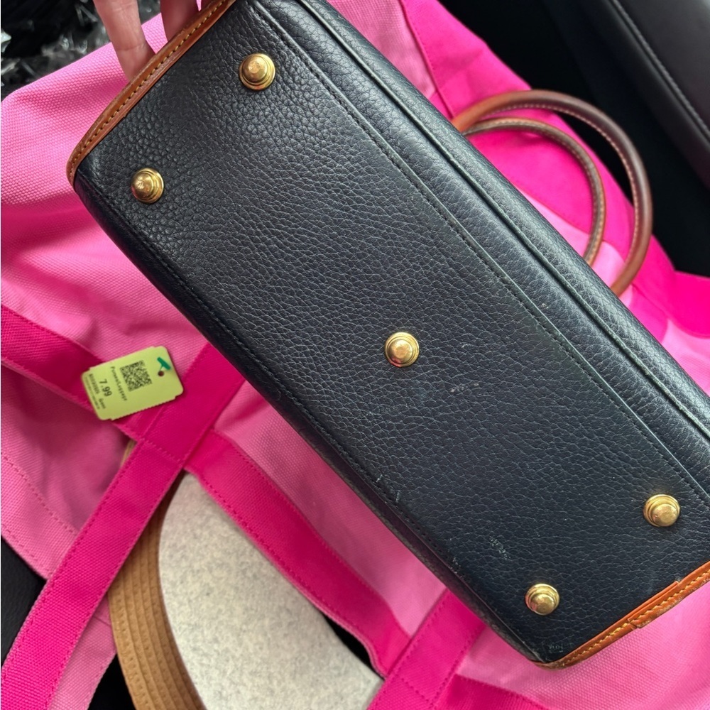 Vintage Dooney & Bourke Black and Brown Leather Satchel excellent condition - Picture 11 of 13